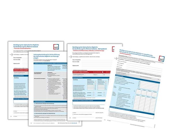 VdZ-Formulare zum Nachweis des hydraulischen Abgleichs jetzt BEG-konform