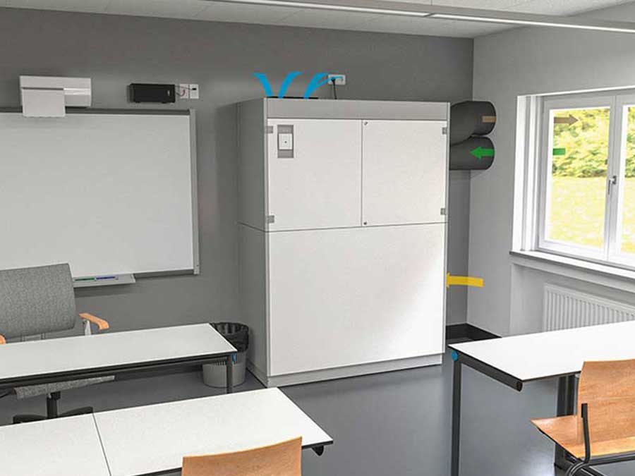 Kampmann GmbH & Co. KG: Dezentrales Lüftungsgerät speziell für Schulen