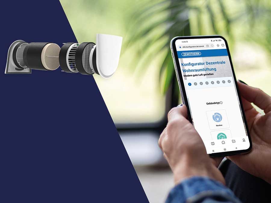 Zewotherm GmbH: Dezentrale Lüftung online planen