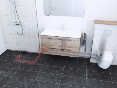 Technik trifft Design: Connect-Aktiventwässerung von Dallmer und Pentair Jung Pumpen für bodengleiche Duschen im Bestand