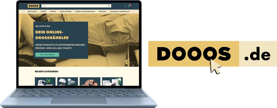 DOOOS – der Online-Shop für das Fachhandwerk. Anders, einfach, nahbar.