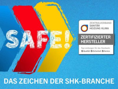 SAFE! mit dem ZVSHK-Qualitätszeichen