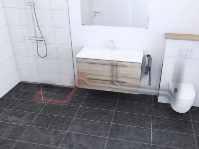 Lösung für bodengleiche Duschen in Sanierungsprojekten