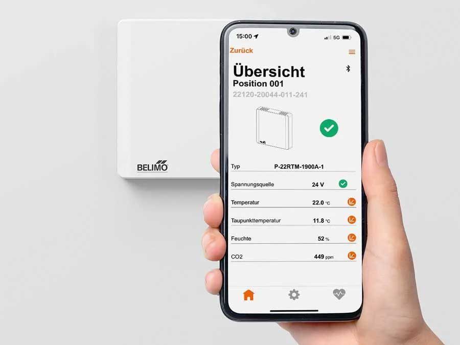 Raumsensoren und Raumbediengeräte von Belimo für ein gesundes Raumklima