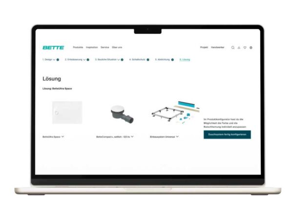 Digitale Duschflächenplanung