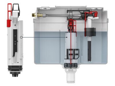 TECE: 4/2-Liter-Spülung für Spülkästen