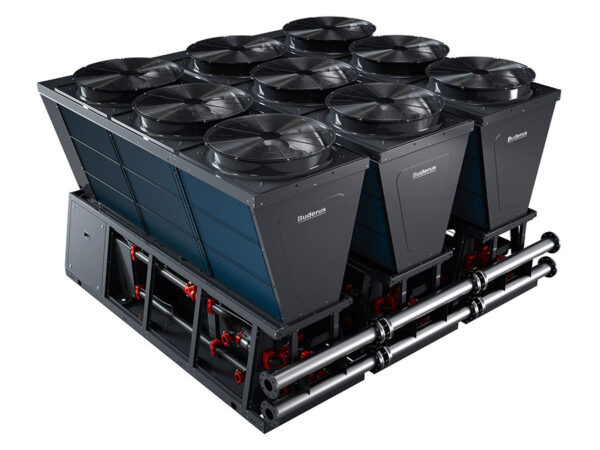 Buderus: Luft-Wasser-Wärmepumpe für Gewerbe und Industrie