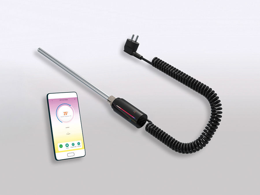 HSK: Elektrischer Heizstab für Badheizkörper mit App-Steuerung