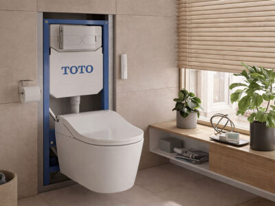 TOTO: Modularer Spülrahmen für WC und Dusch-WC