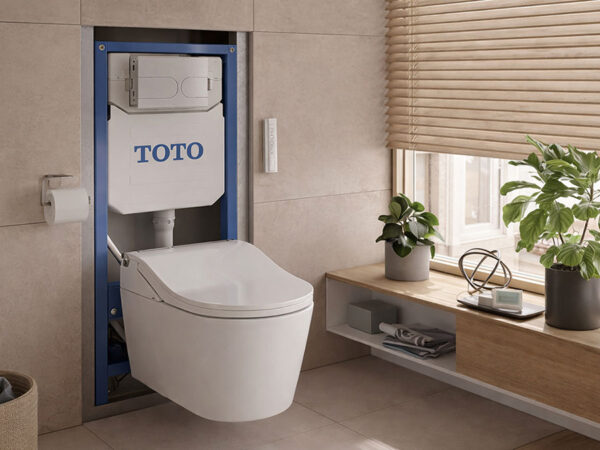TOTO: Modularer Spülrahmen für WC und Dusch-WC