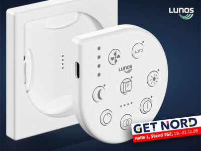 Die Zukunft der Raumluftsteuerung: LUNOS präsentiert die neue »Smart Remote«