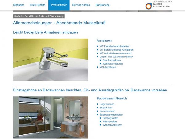 Pflegegerechte Bäder