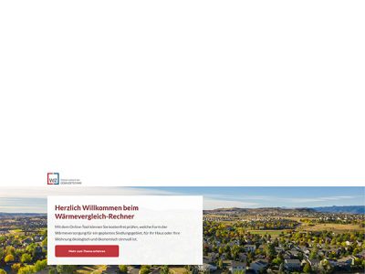 Wärmekosten- und CO2-Bilanz-Rechner für Vergleich zwischen Gebäudeheizung und Wärmenetz