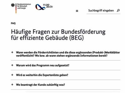 Bundesförderung für effiziente Gebäude löst Marktanreizprogramm ab